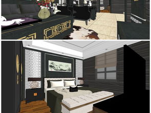 原創精品新中式住宅室內SU模型設計圖 55.80MB高清家裝模型庫資源解析